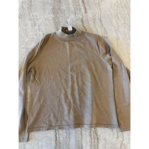 Women's Pendleton Beige Silk Blend Turtleneck Sweater S